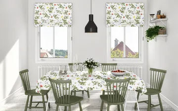birchäng oilcloth - Green-multi - Arvidssons Textil