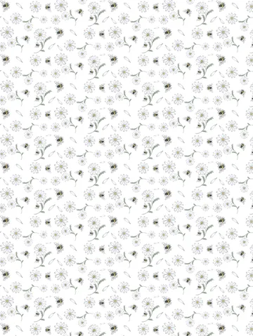 Blomstersurr fabric - Beige - Arvidssons Textil