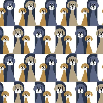 Buster fabric - blue-beige - Arvidssons Textil