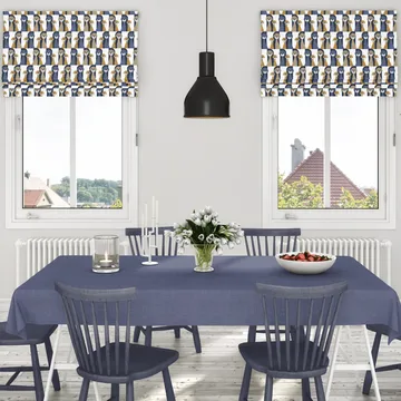 Buster fabric - blue-beige - Arvidssons Textil