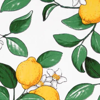 Citronlycka fabric, white Arvidssons Textil