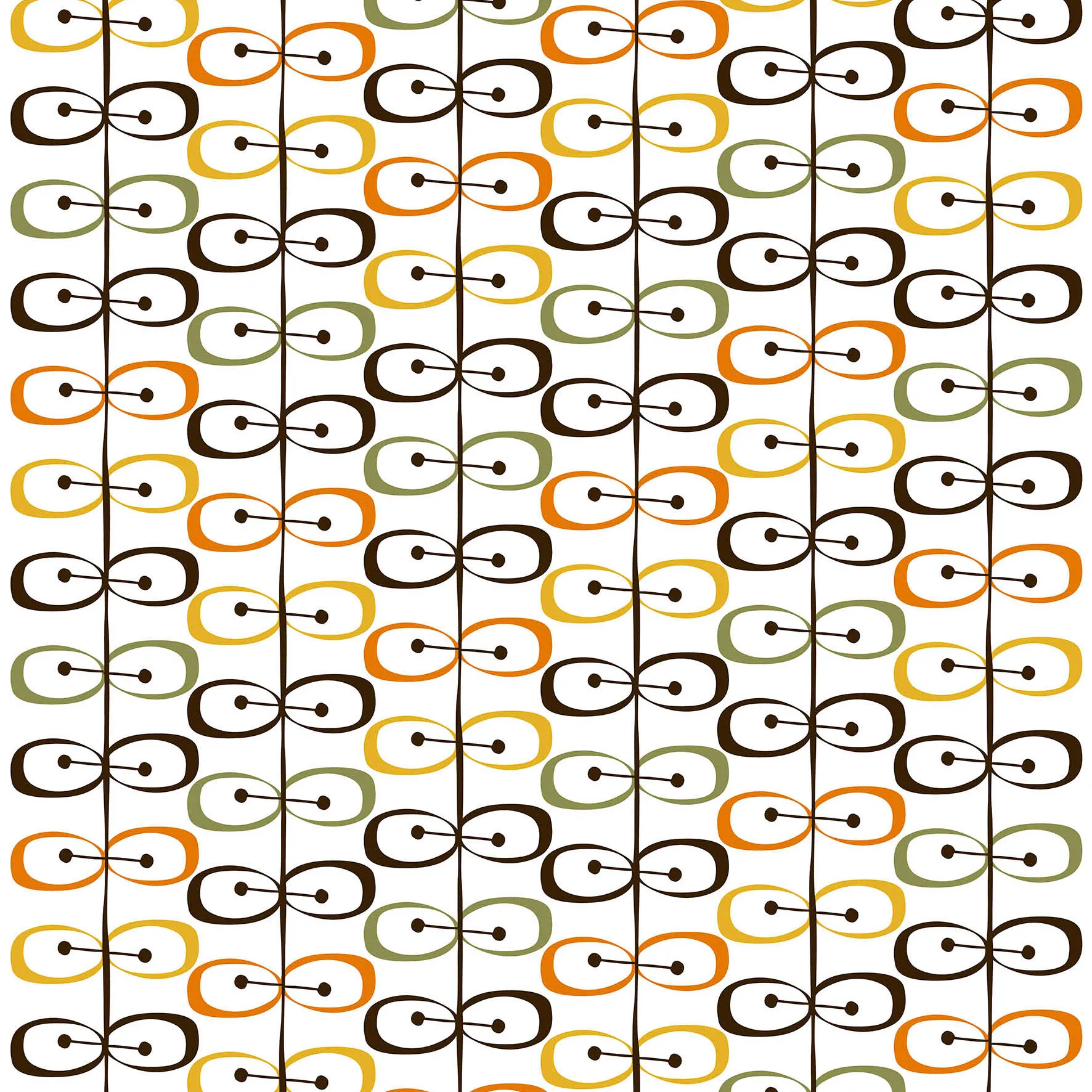 Kiwi oilcloth, yellow-orange Arvidssons Textil