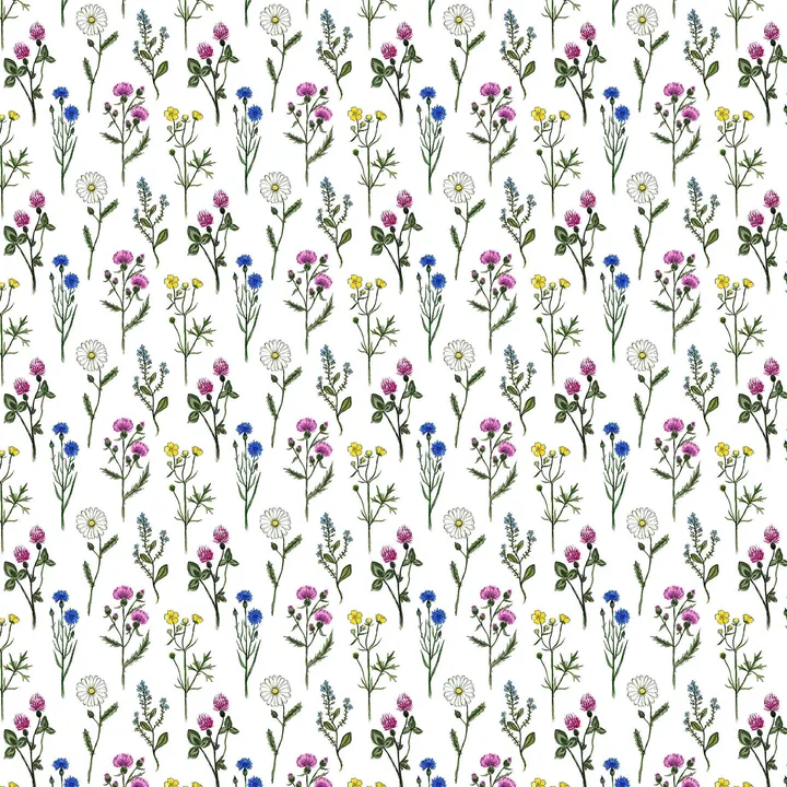 Midsommar fabric - Multi - Arvidssons Textil