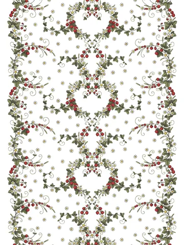 Smultronstället oilcloth - Off white - Arvidssons Textil