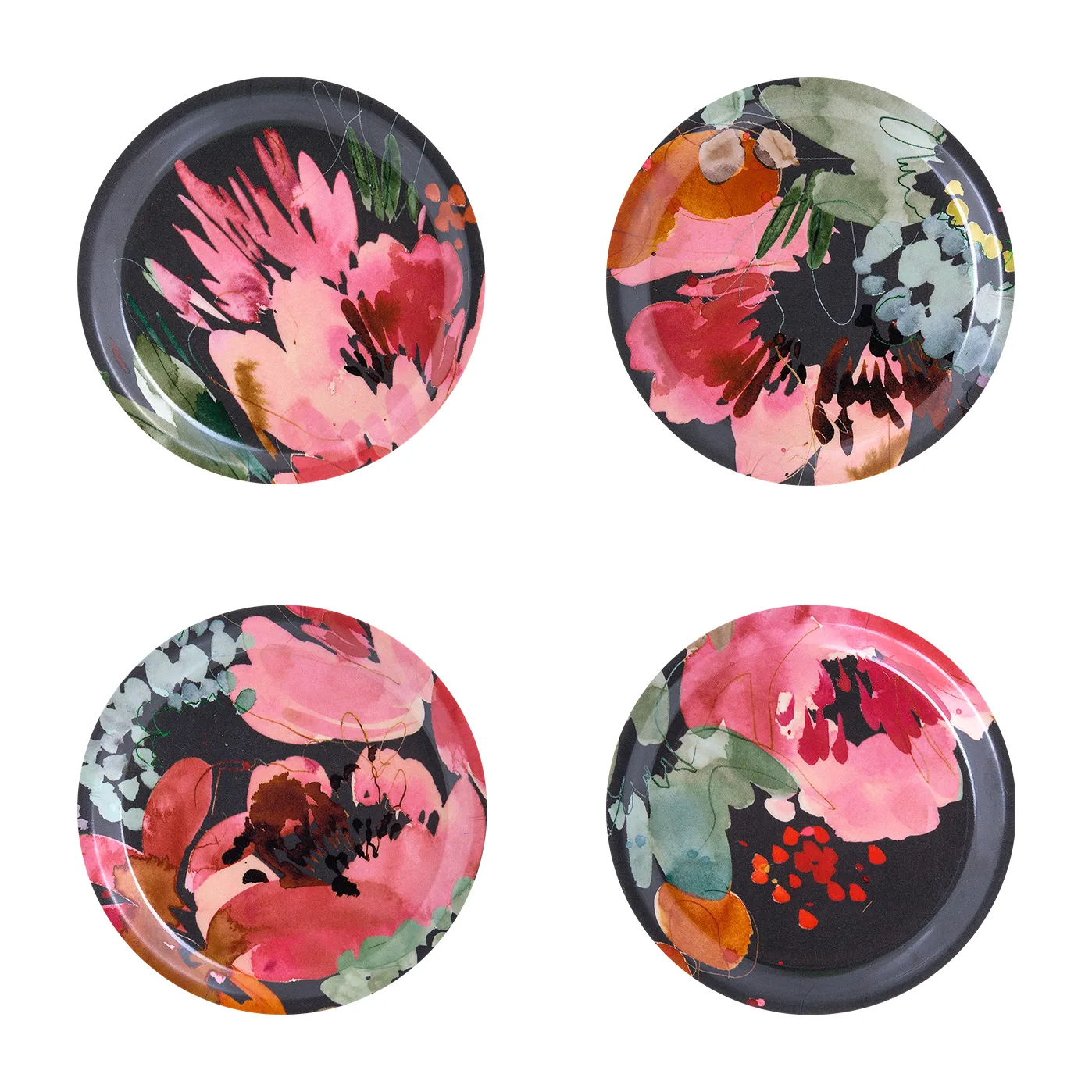 Garden Bouquet coaster 4-pack, Ø 11 cm Åry Home