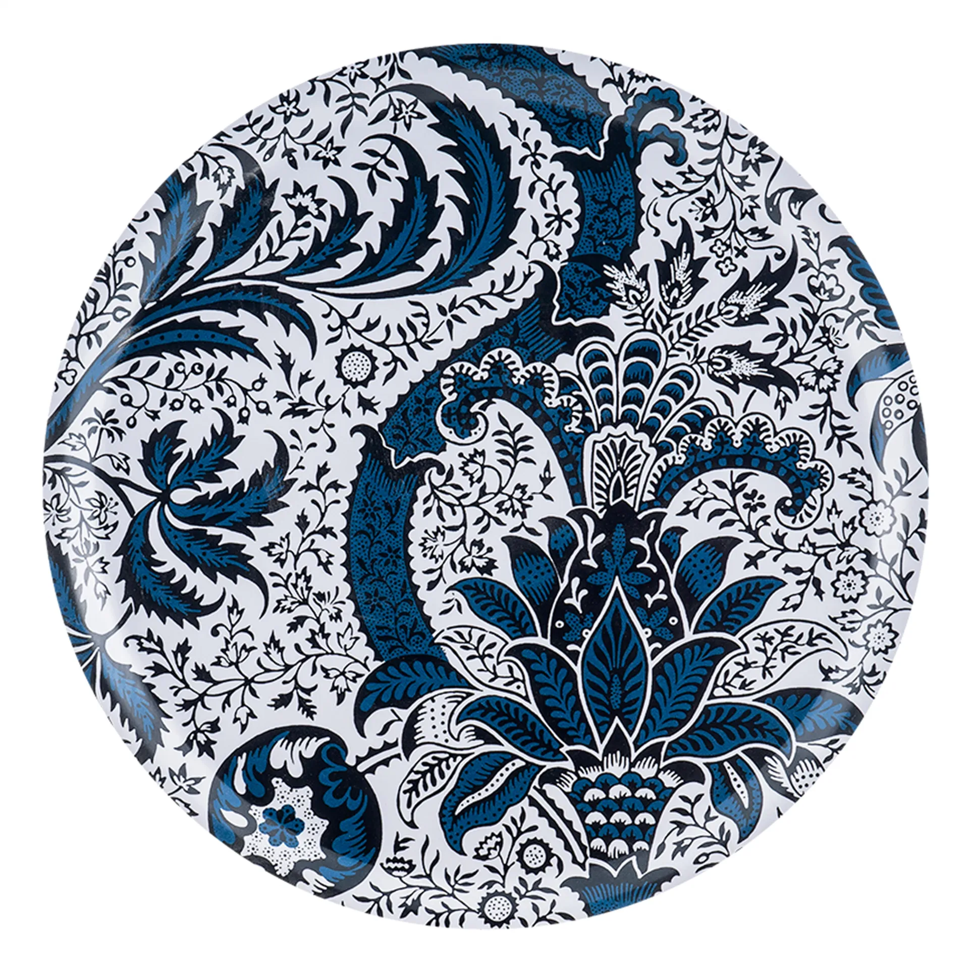 Indian Indigo tray, Ø 38 cm Åry Home
