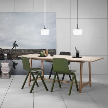 Riff Bowl pendant lamp - Black, large, led - Ateljé Lyktan