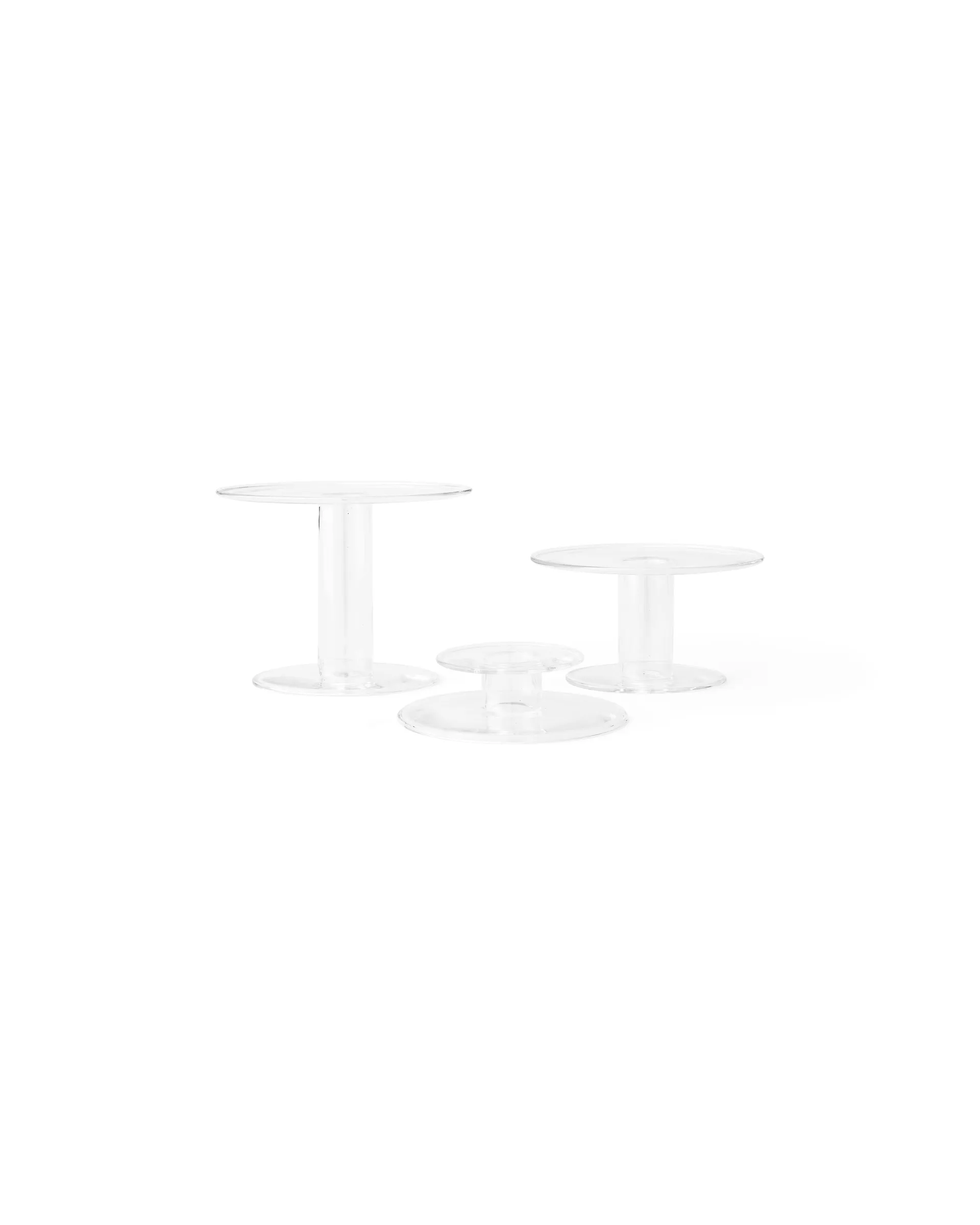 Abacus candle sticks 2,5 cm, Clear Audo Copenhagen