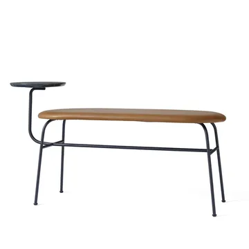 Afteroom bench - Black-cognac - Audo Copenhagen
