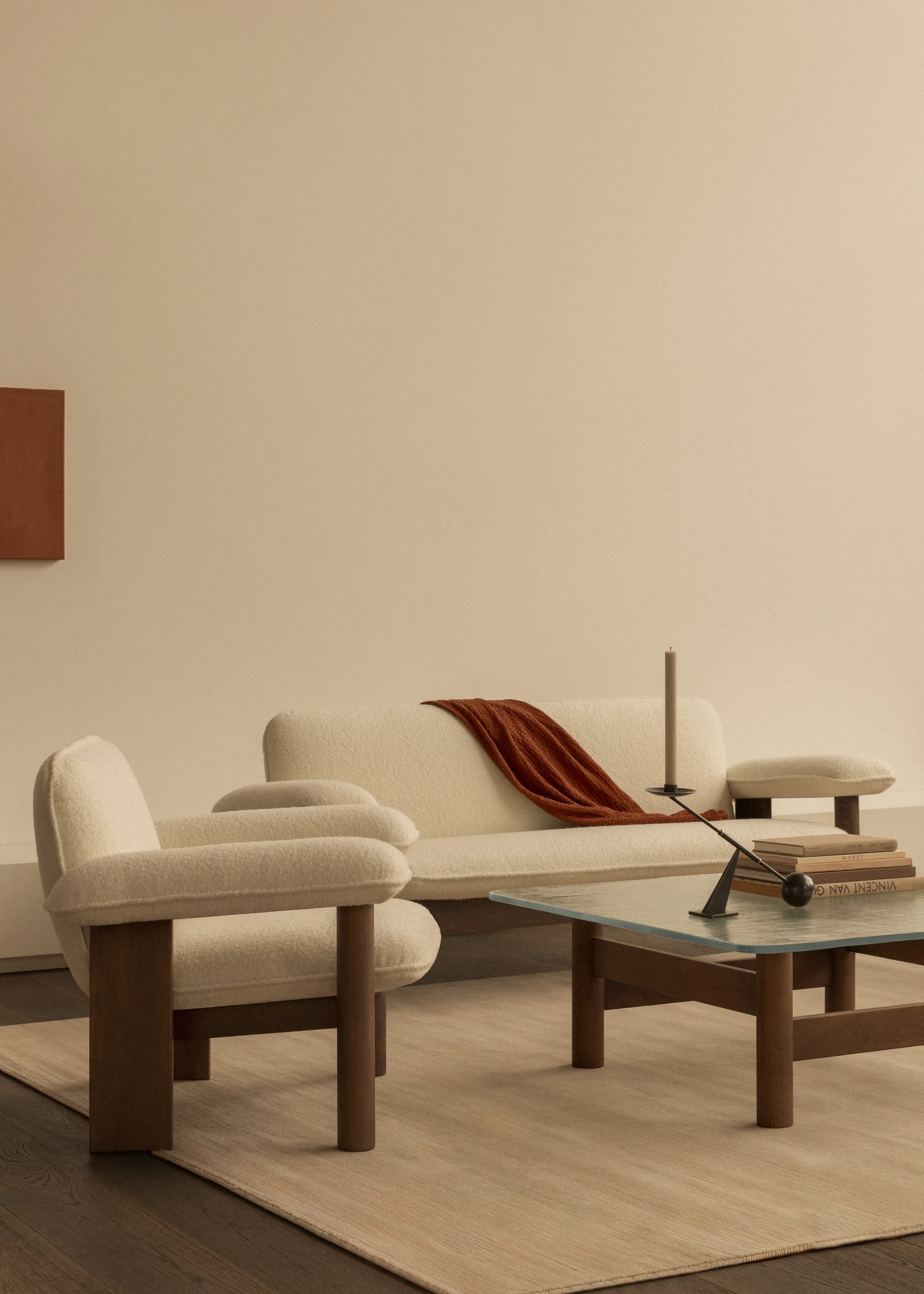Brasilia armchair low back, Dark oak-Baru 0200 Audo Copenhagen