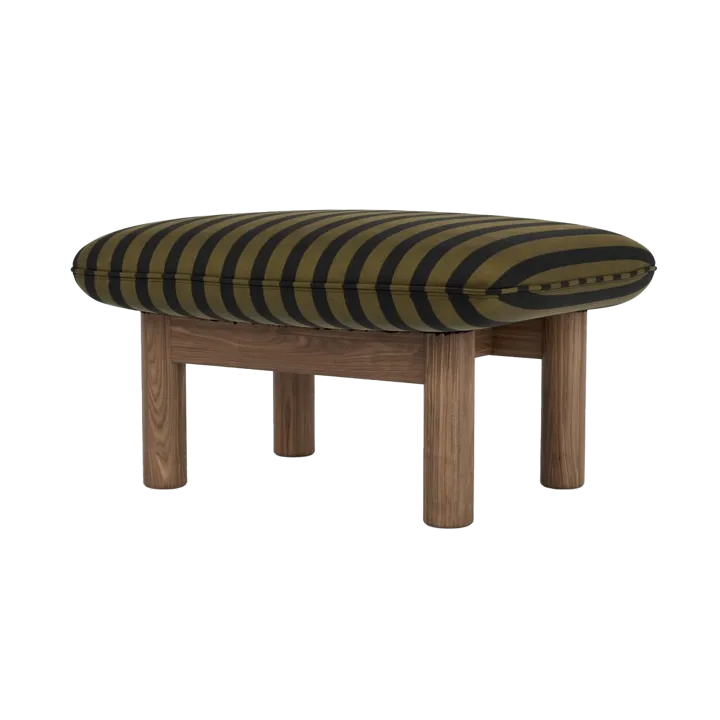 Brasilia footstool - Walnut-Cabanon Soft FCL7029-04 - Audo Copenhagen