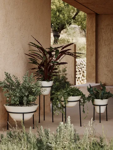 Daiza flower pot Ø25x65 cm - Ivory - Audo Copenhagen