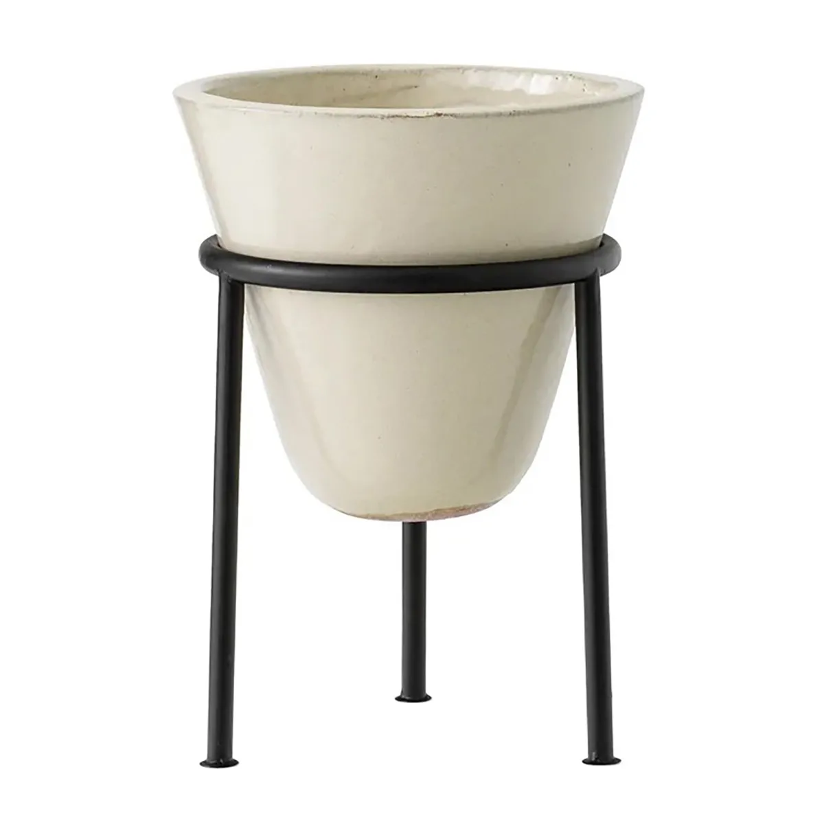 Daiza flower pot with st Ø25x35 cm, Ivory Audo Copenhagen