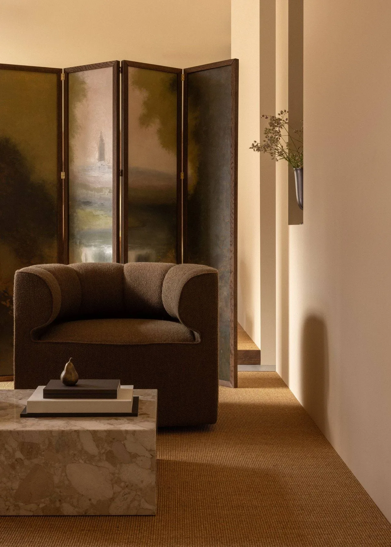Eave Seamline lounge chair, Logan Fossil Audo Copenhagen