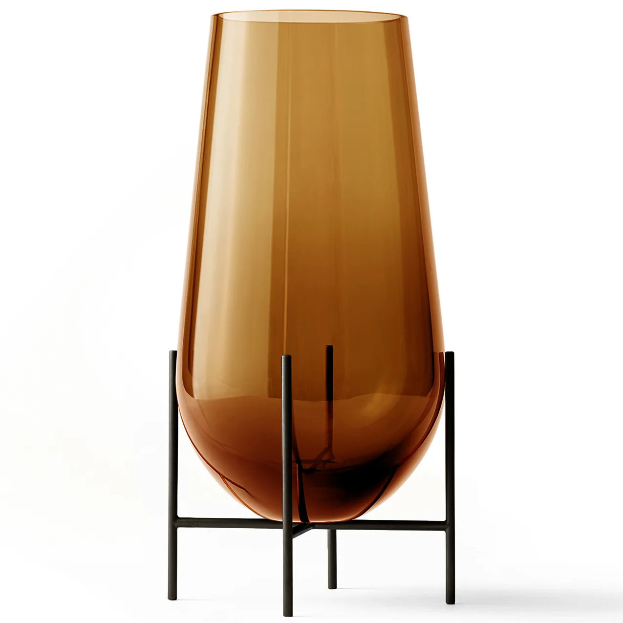 Echasse vase L, Amber-bronzed brass Audo Copenhagen