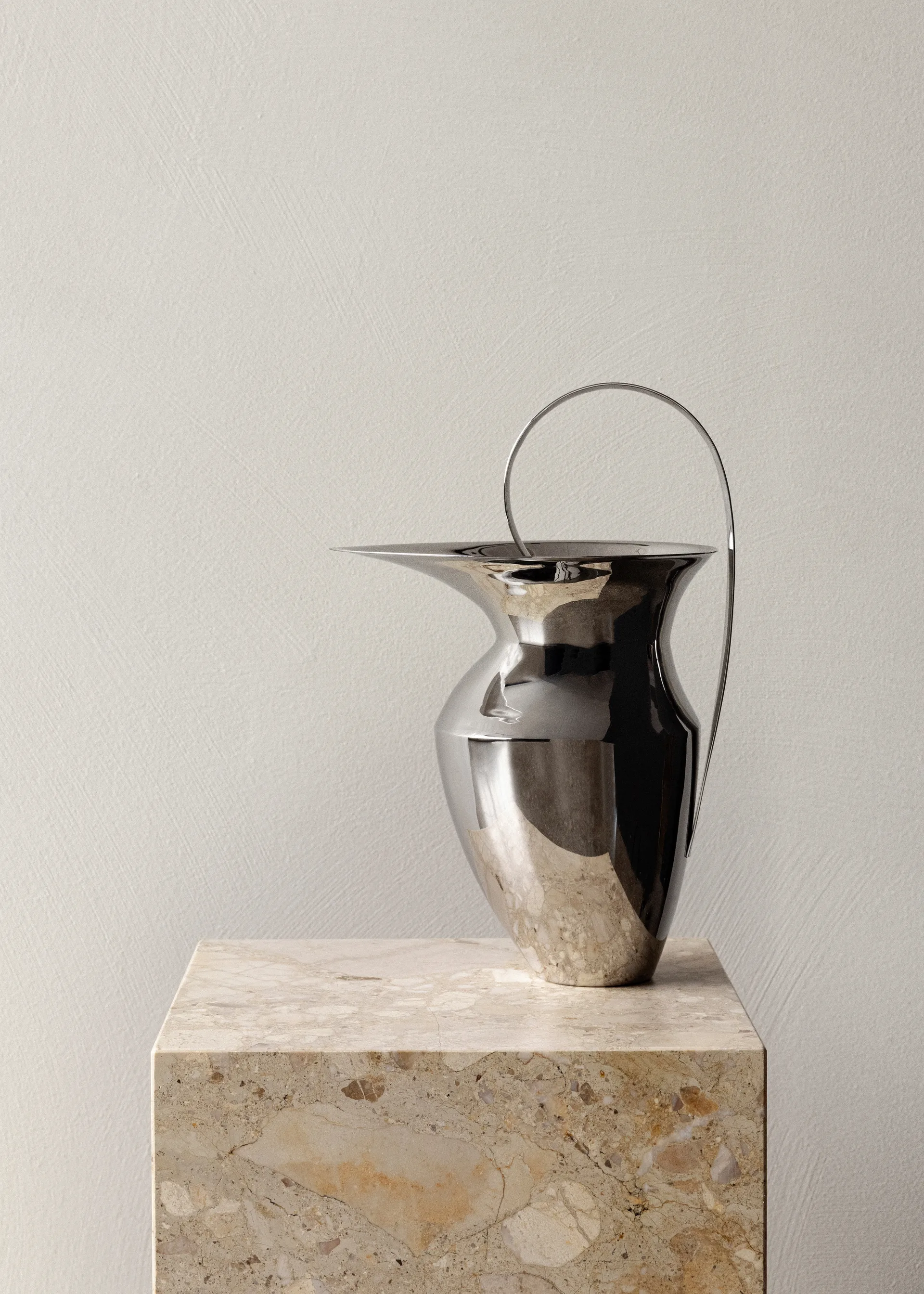 Etruscan pot 33 cm, Stainless steel Audo Copenhagen