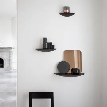 Gridy Fungi shelf dark oak - small - Audo Copenhagen