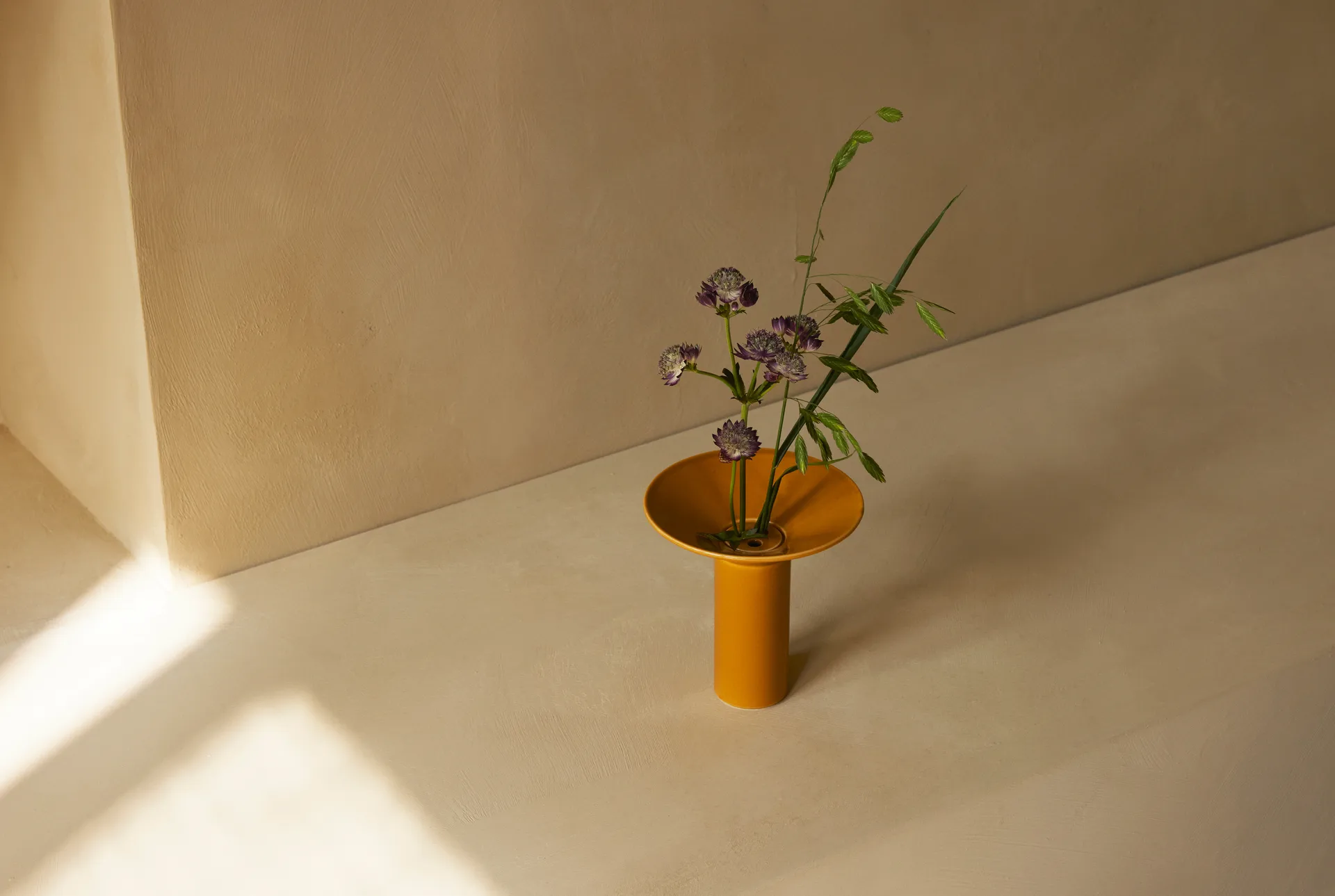Hana vase Ø14x14.5 cm, Ochre Audo Copenhagen