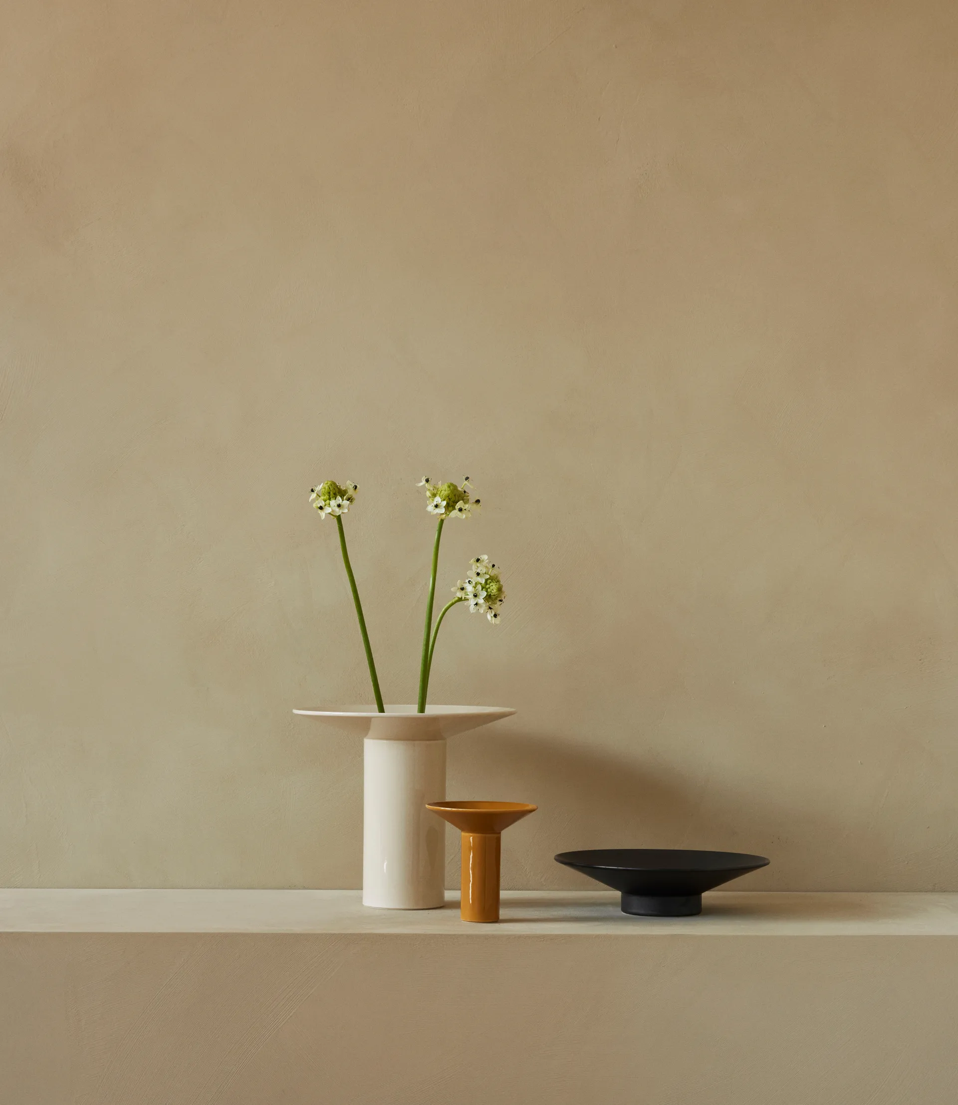 Hana vase Ø14x14.5 cm, Ochre Audo Copenhagen