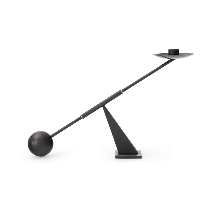Interconnect candlestick 42,5 cm - Bronzed brass - Audo Copenhagen