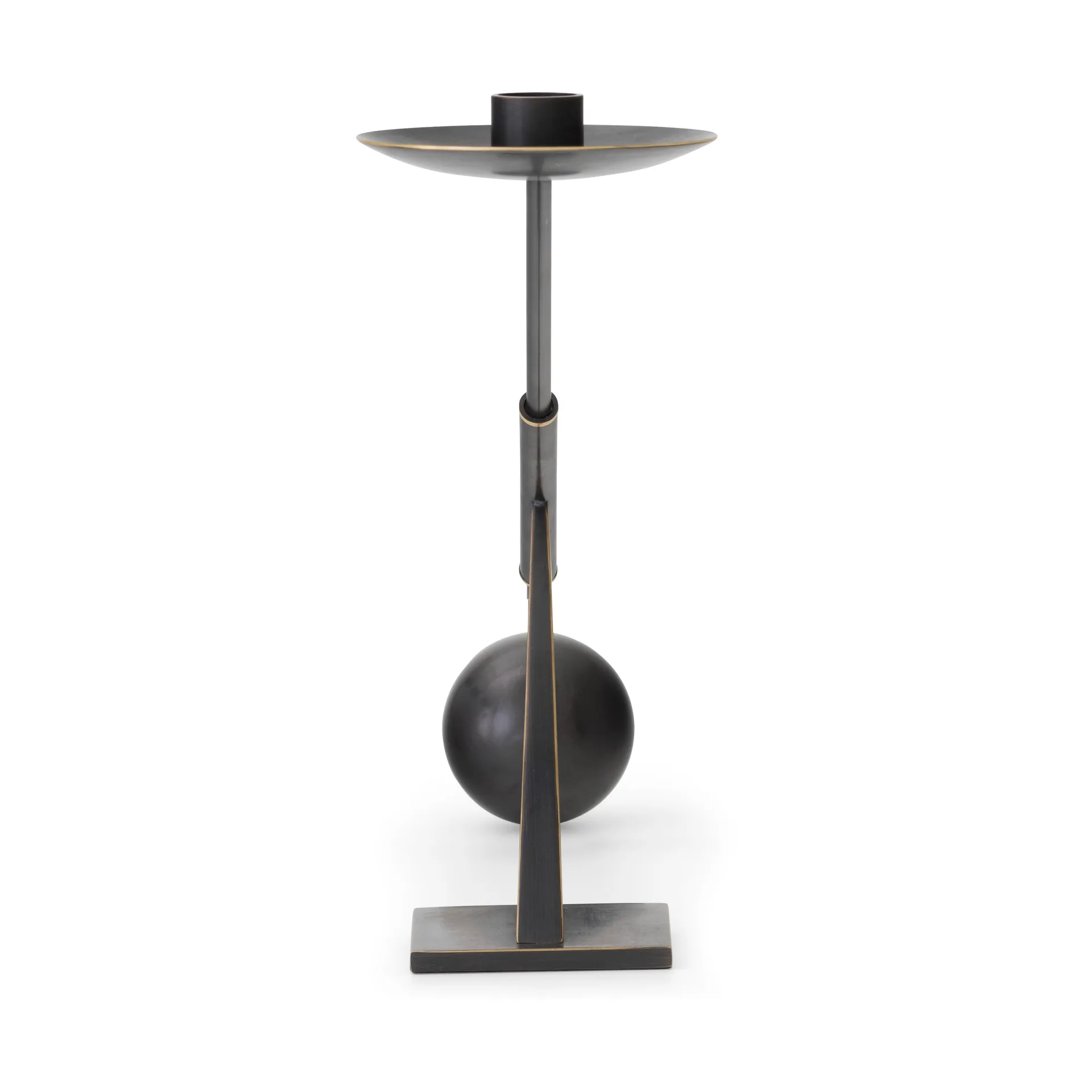 Interconnect candlestick 42,5 cm, Bronzed brass Audo Copenhagen