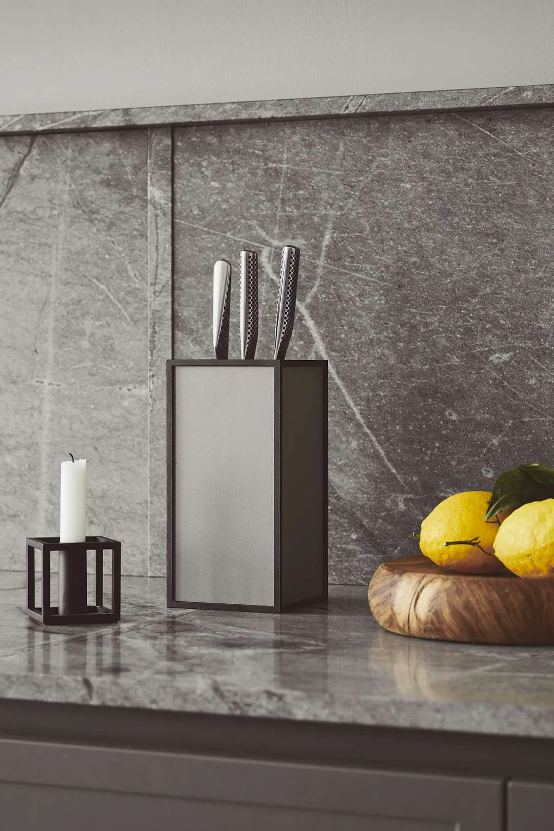 K'Block knife block, Dark grey Audo Copenhagen