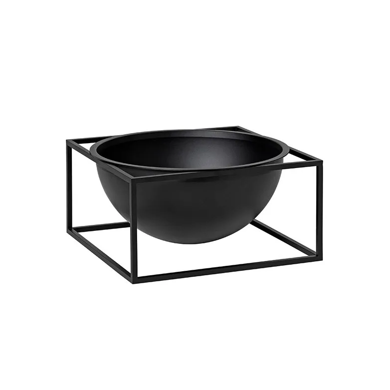 Kubus bowl large low, black Audo Copenhagen