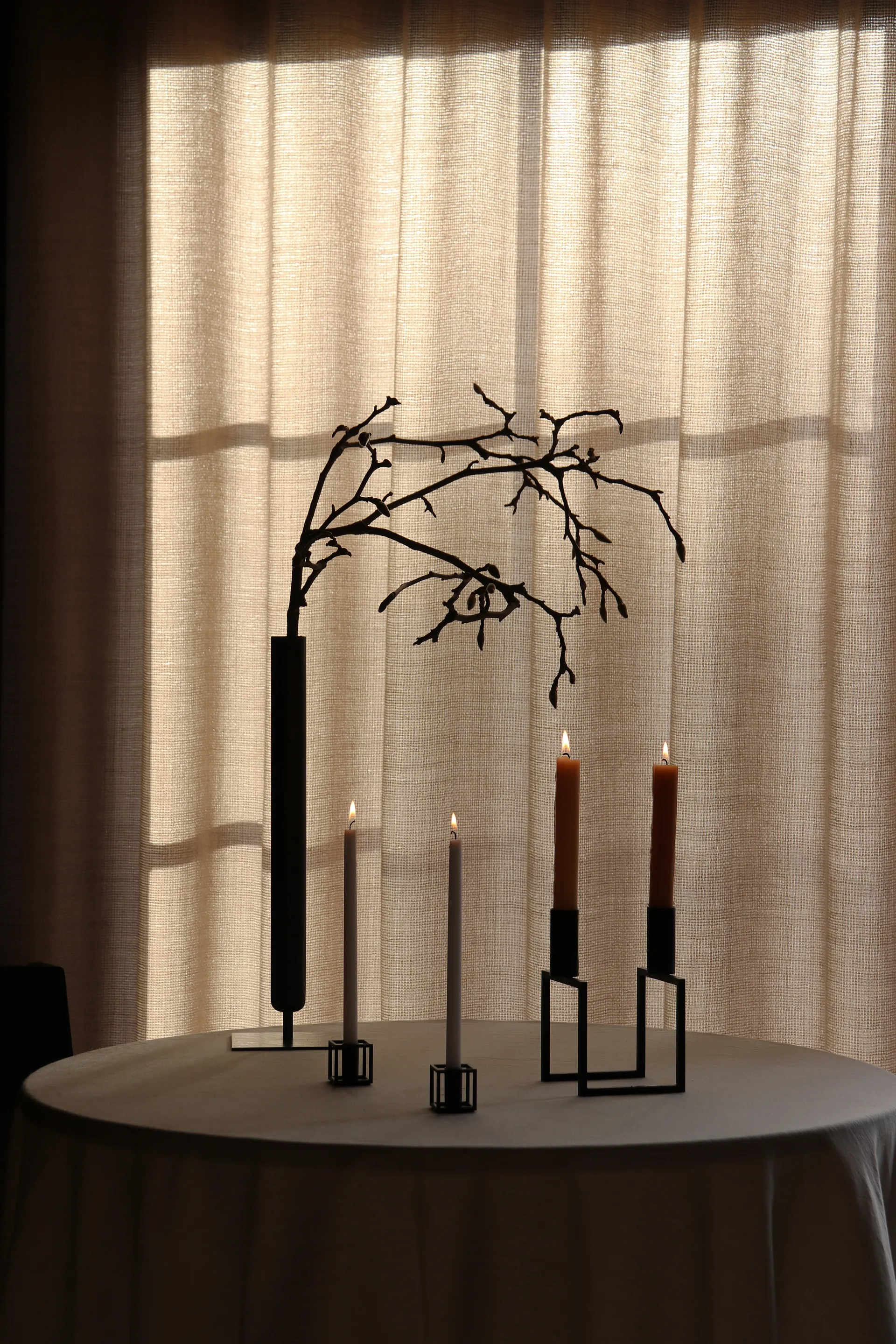 Kubus Micro candle holder 2-pack, Black Audo Copenhagen