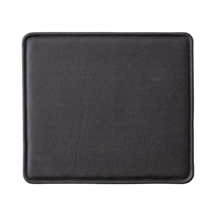 Mauro seat cushion for chair - Leather Madras Black - Audo Copenhagen
