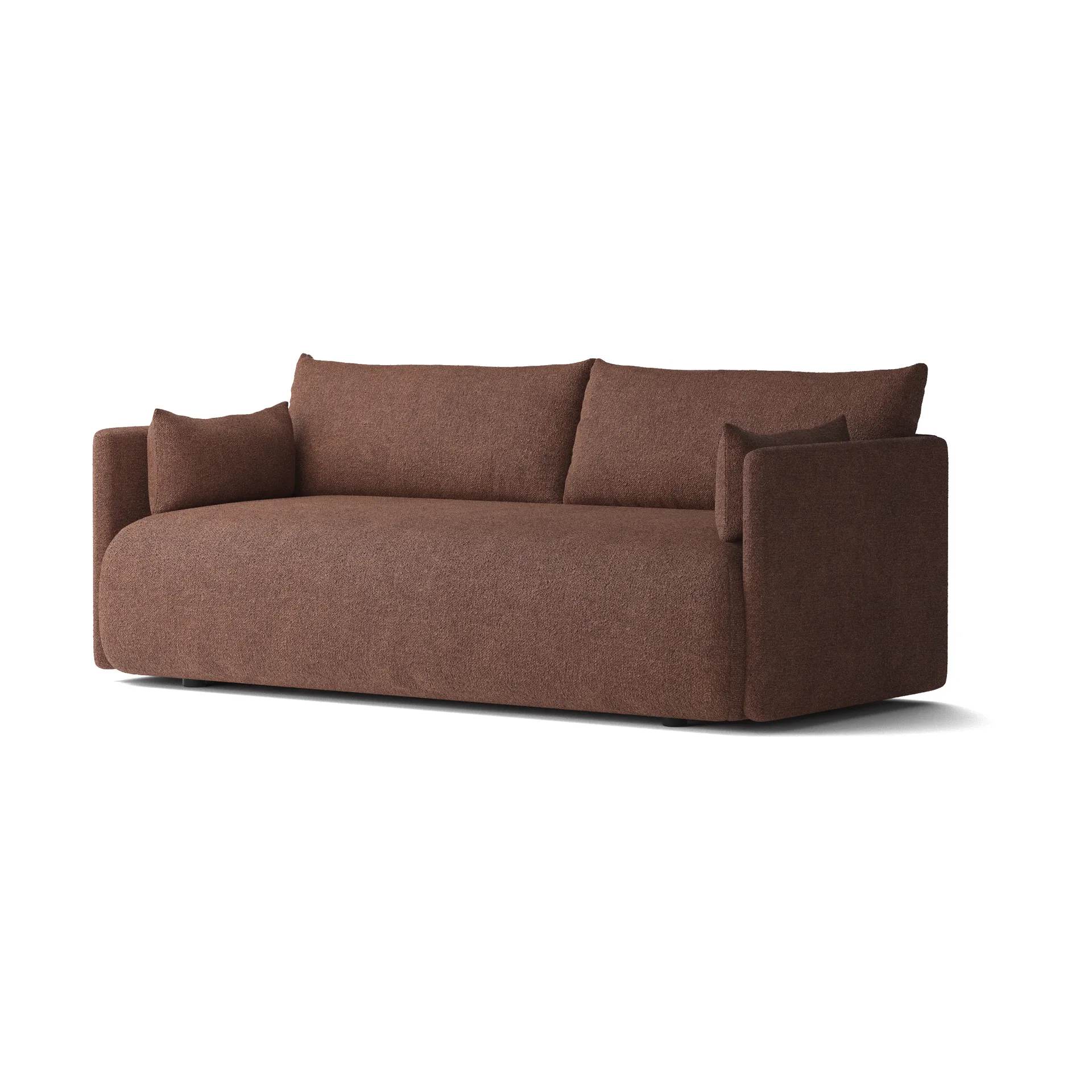 Offset sofa 2-seats, Audo Bouclé 08 Bordeaux Audo Copenhagen