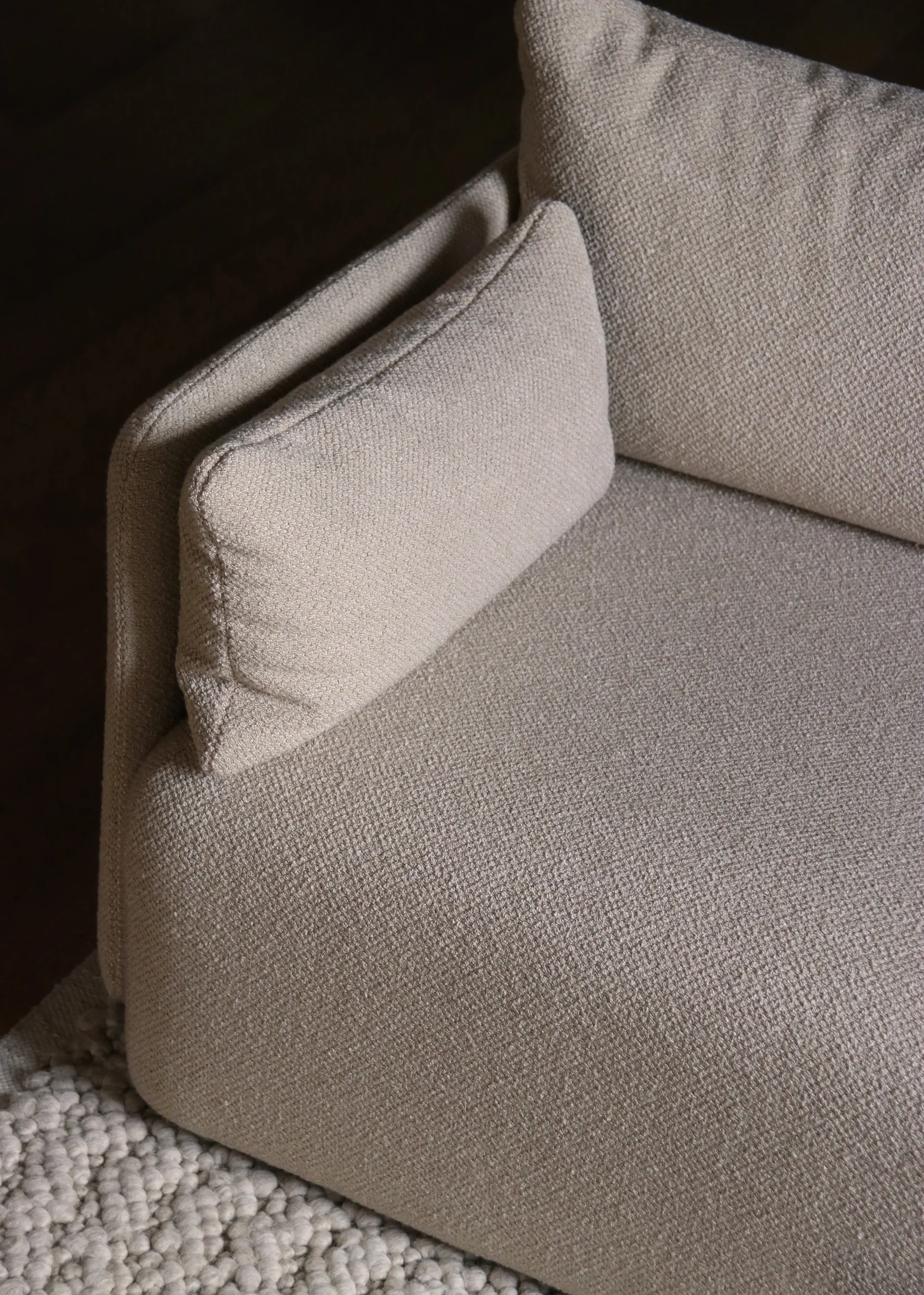 Offset sofa 3-seats, Audo Bouclé 02 Beige Audo Copenhagen