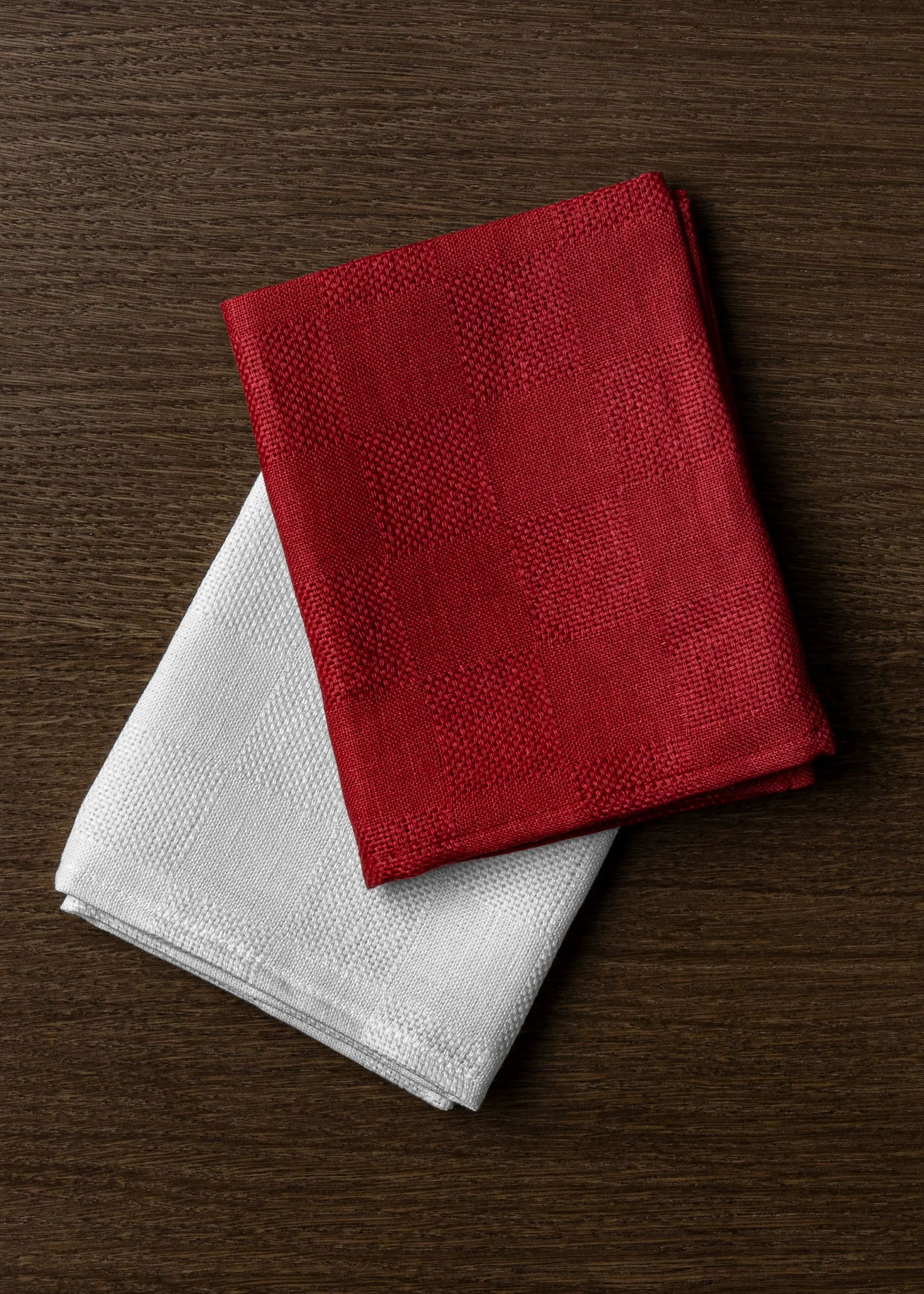 Papilio kitchen towel 40x64 cm 2-pack, Burnt sienna-white Audo Copenhagen