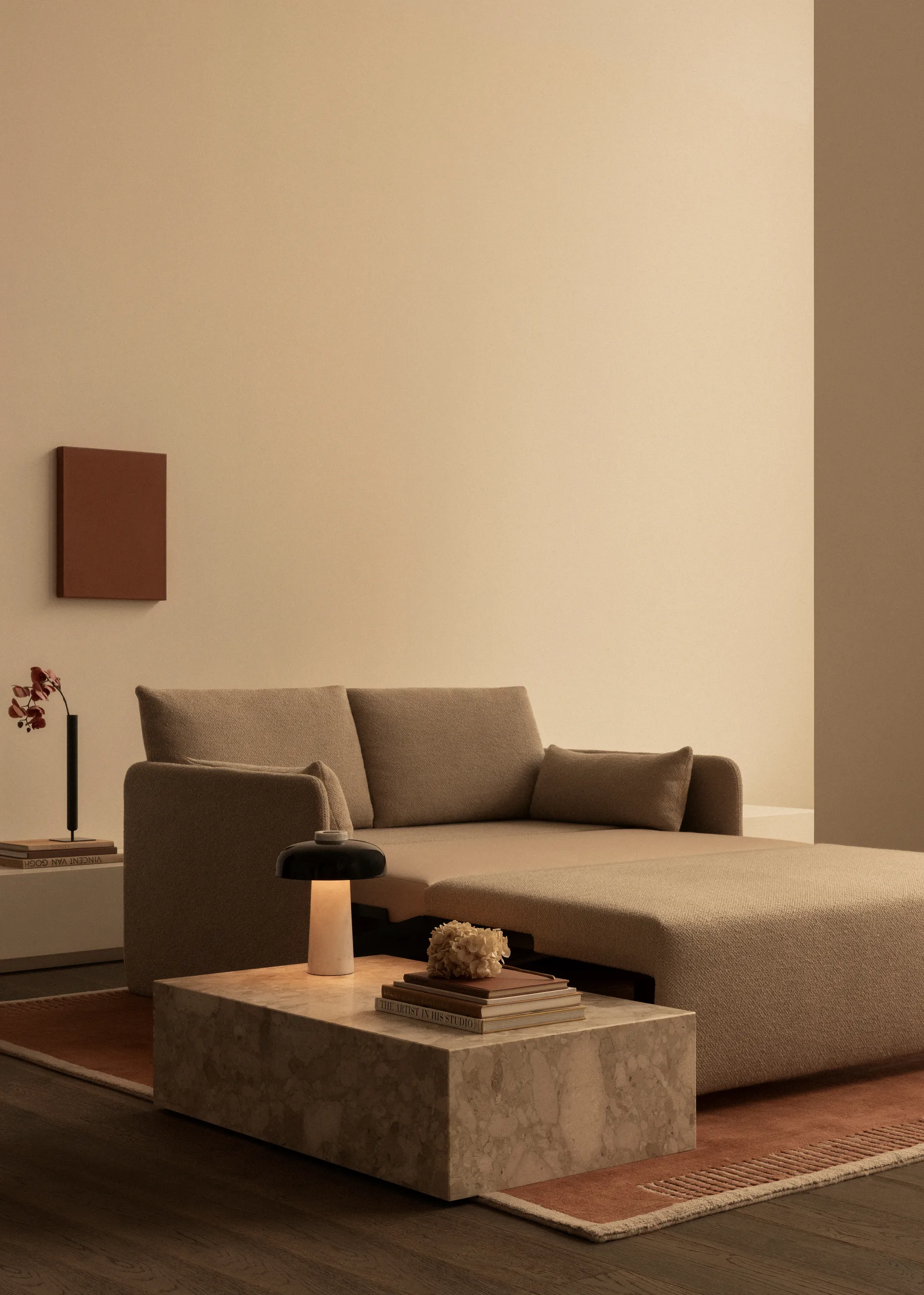 Plinth coffee table, Grey galaxy, low Audo Copenhagen