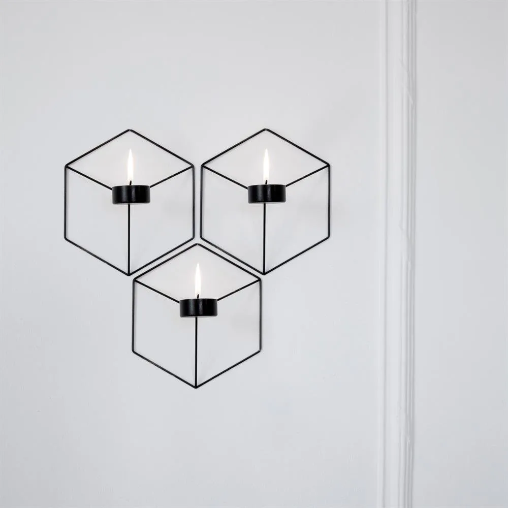 Pov wall candle 3-pack black,  Audo Copenhagen