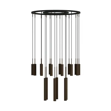 Tubulaire chandelier 20 - Anodized bronzed - Audo Copenhagen