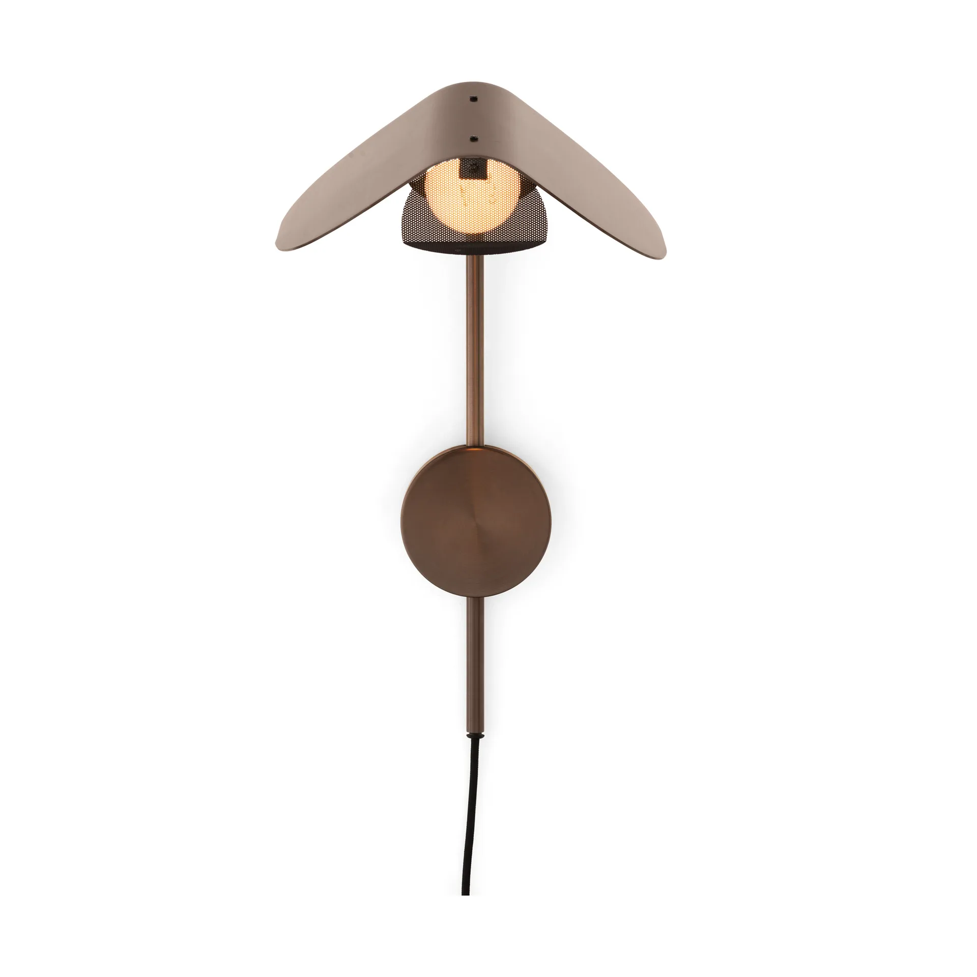 Wing wall lamp, Bronzed aluminium, 47 cm Audo Copenhagen