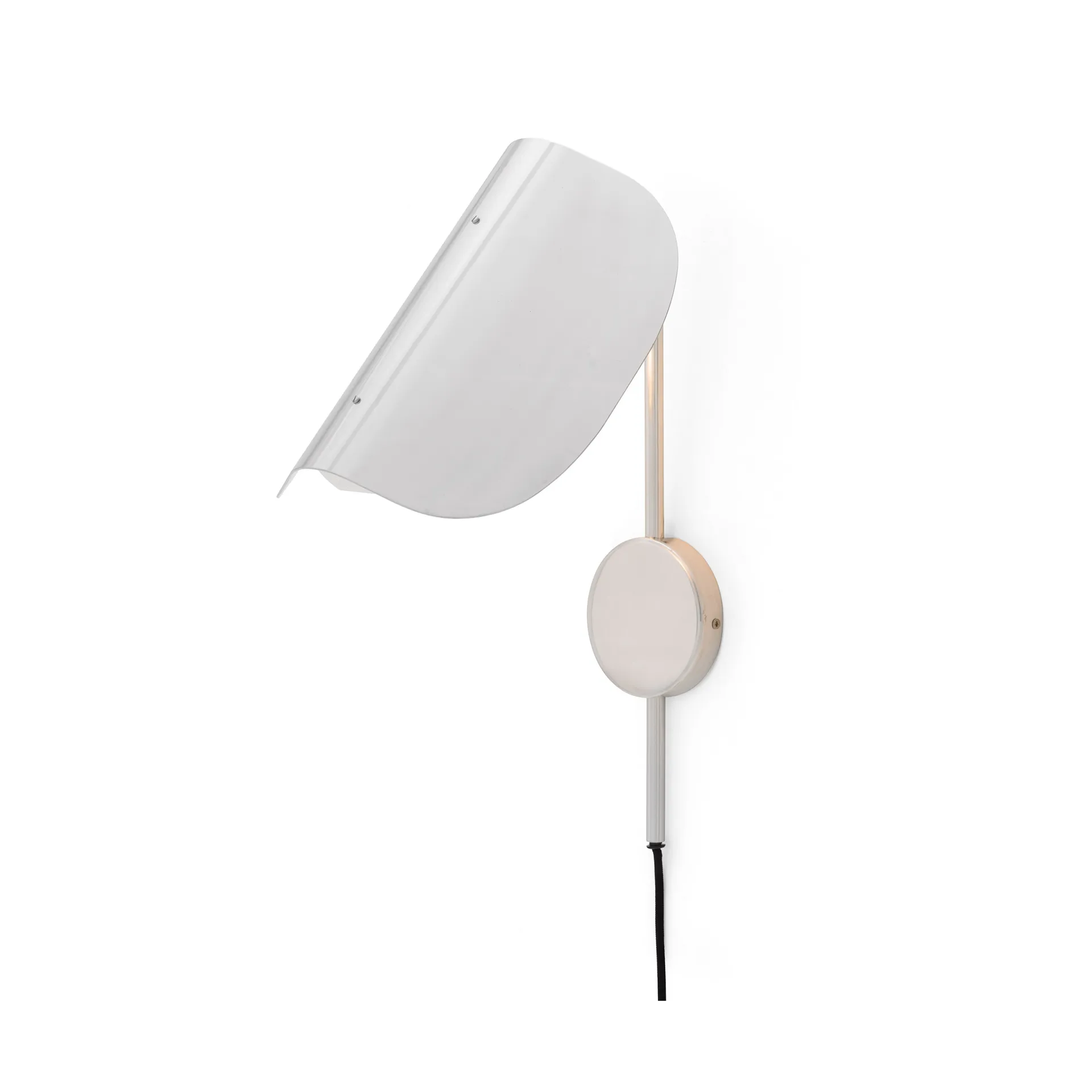 Wing wall lamp, Polished aluminium, 47 cm Audo Copenhagen