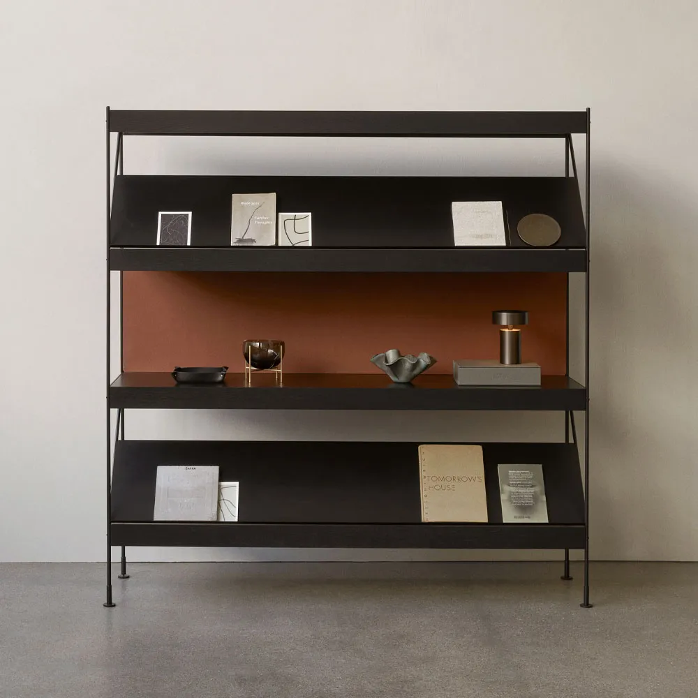 Zet magazine shelf, Black Audo Copenhagen