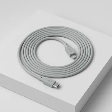 Cable 1 USB C to Lightning charging cable 2m - Gotland Gray - Avolt