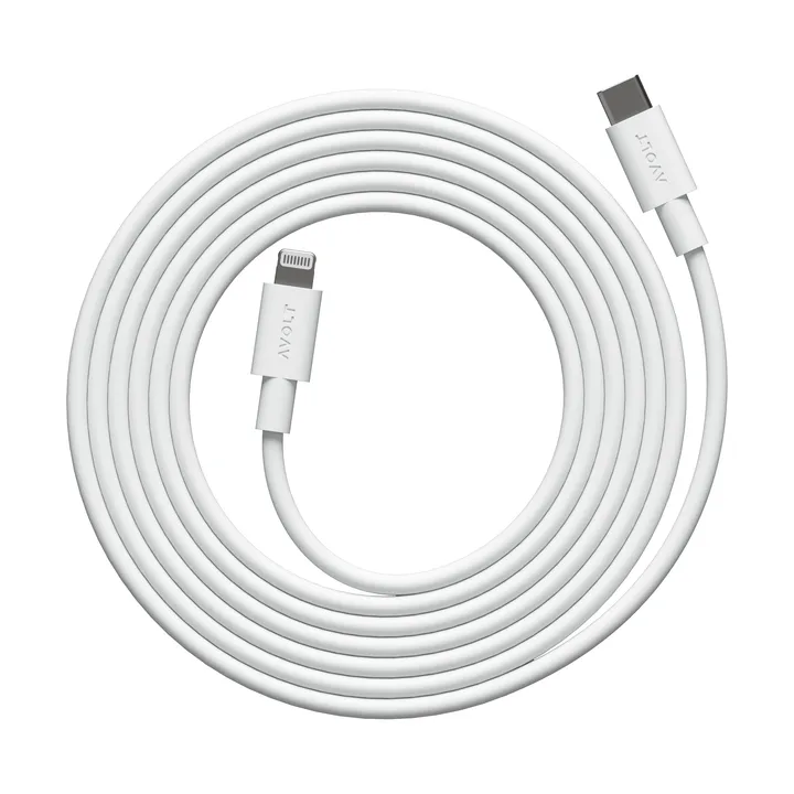 Cable 1 USB C to Lightning charging cable 2m - White Martinelli Luce Edition - Avolt