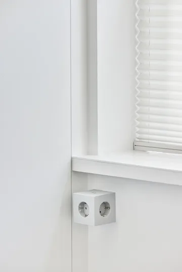 Square 1 socket USB-C 30W 1.8 m - White Martinelli Luce edition - Avolt