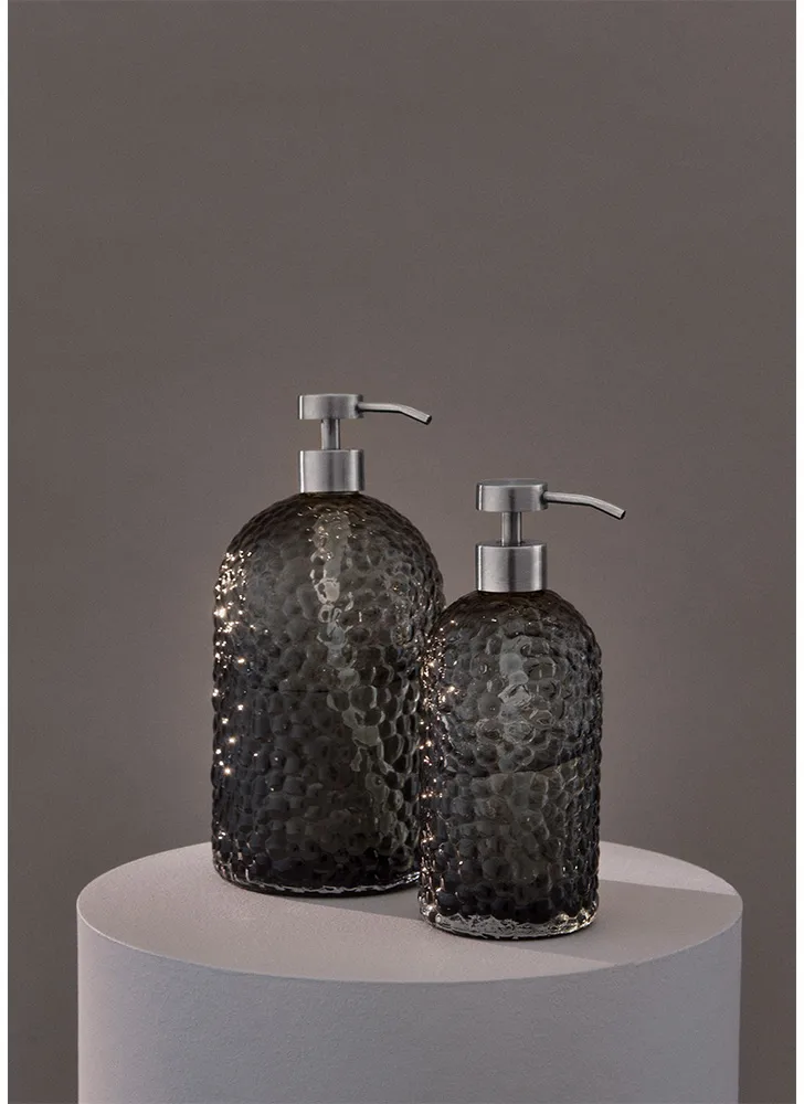 Arura soap dispenser 20 cm, Black-silver AYTM