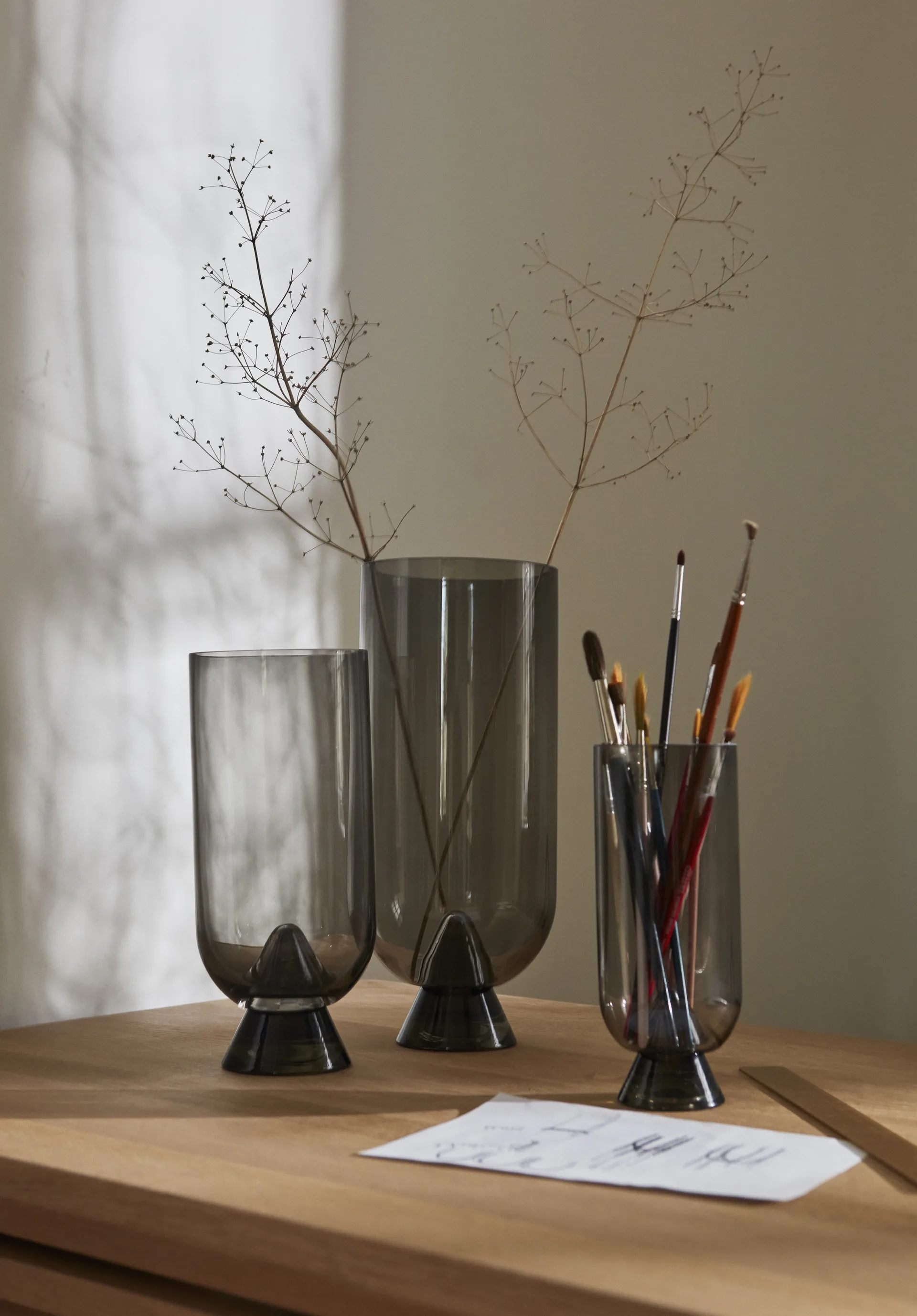 Glacies vase 24 cm, Black AYTM