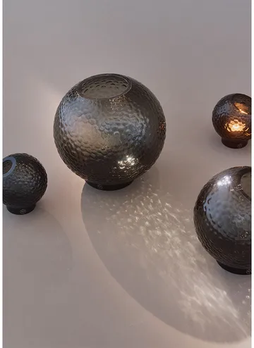 Globe bubbles vase Ø17 cm - Black - AYTM