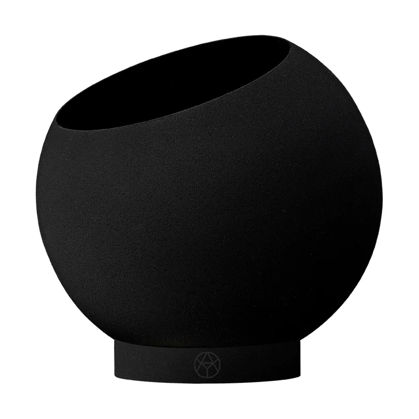 Globe flowerpot Ø17 cm, Black AYTM