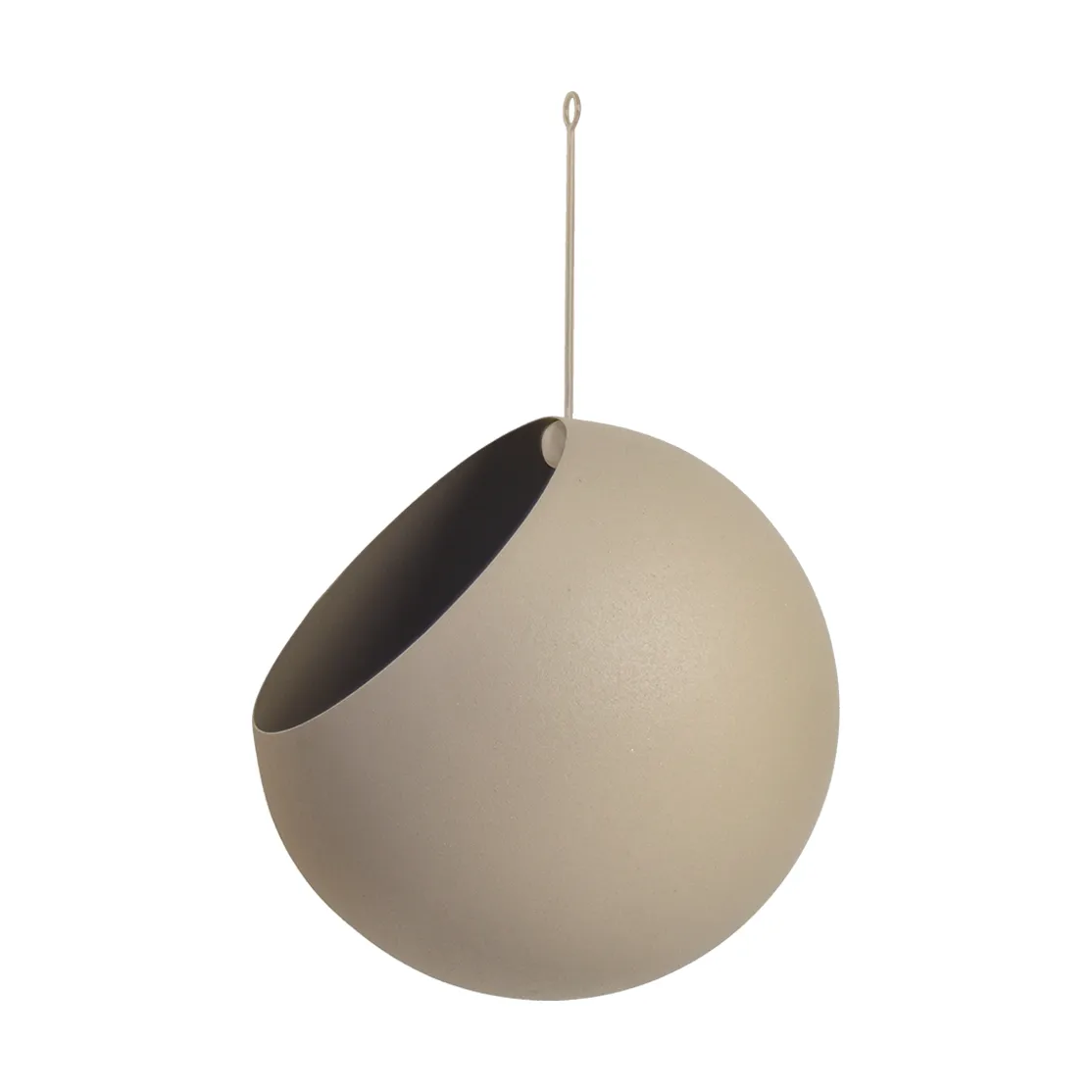 GLOBE hanging pot Ø21 cm h32 cm, Taupe AYTM