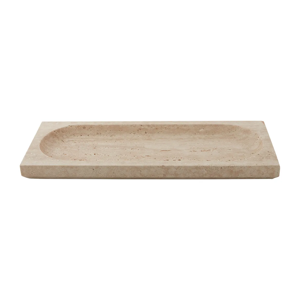 Regina saucer travertine, 16x40 cm AYTM