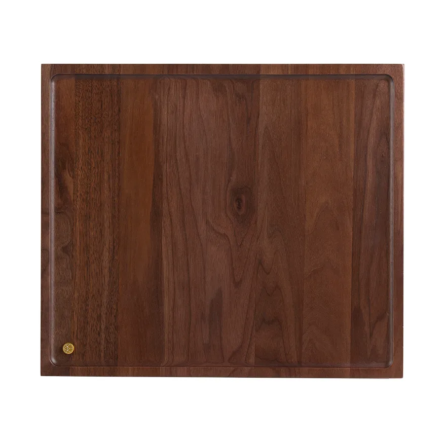 Sessio tray 34x40 cm, Walnut-Gold AYTM