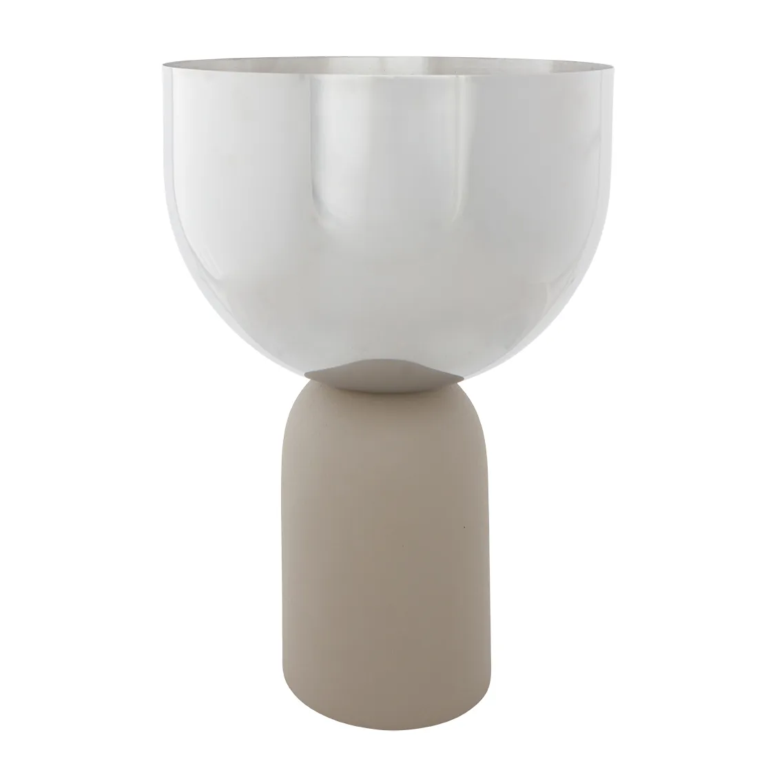 Torus flower pot Ø22 cm, Silver-taupe AYTM