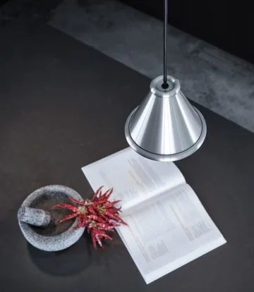 Belle pendant Ø15 cm - Brushed aluminium - Belid